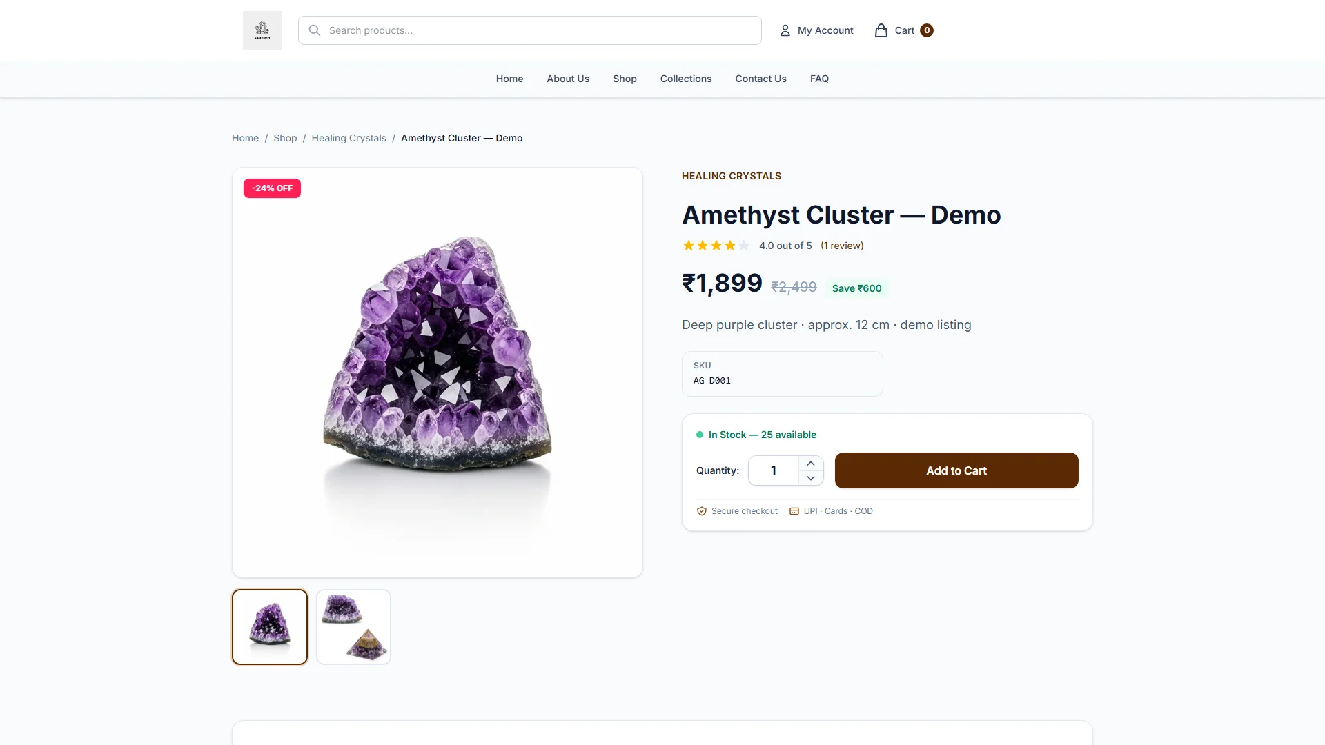 AgateMart product preview