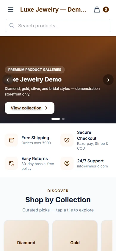 Luxe Jewelry mobile preview
