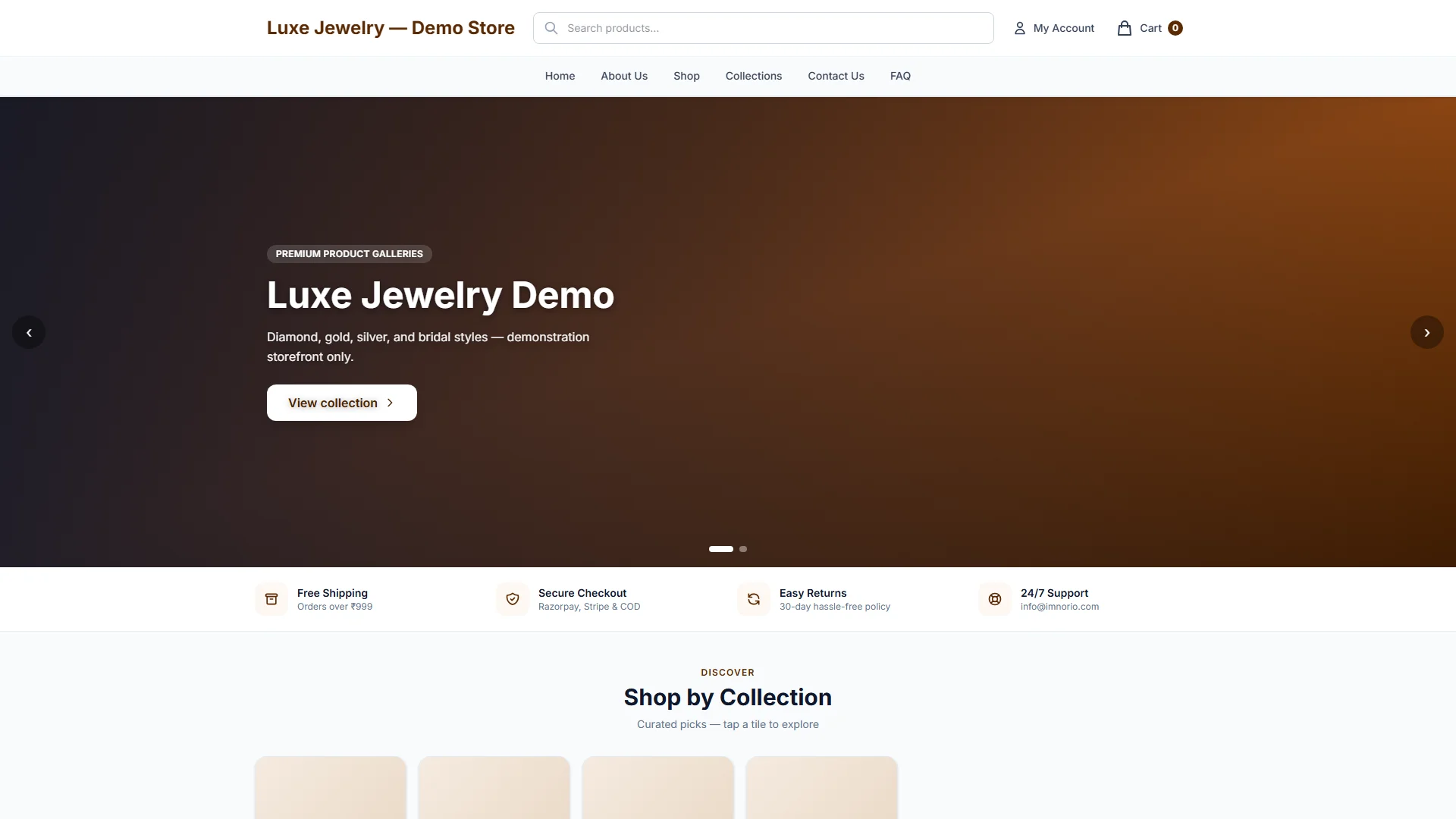 Luxe Jewelry desktop preview
