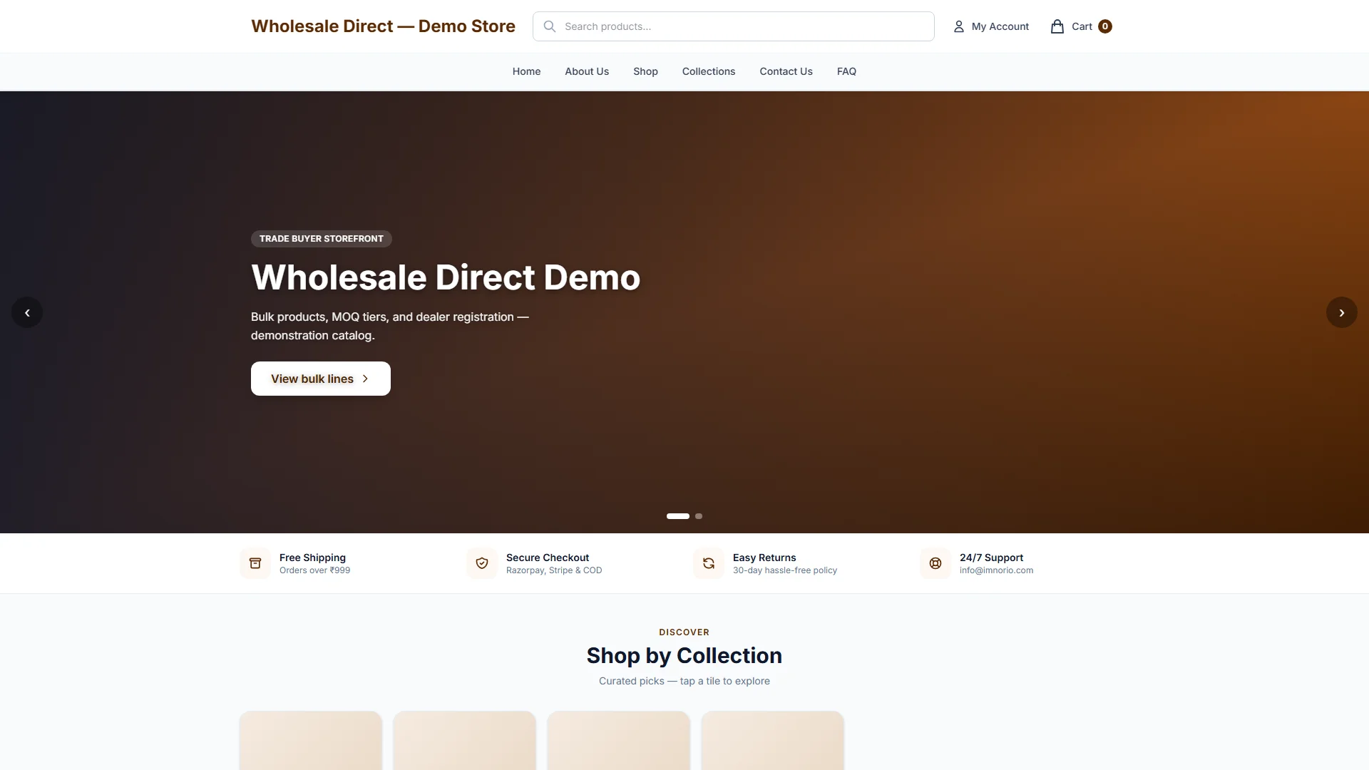 Wholesale Direct desktop preview