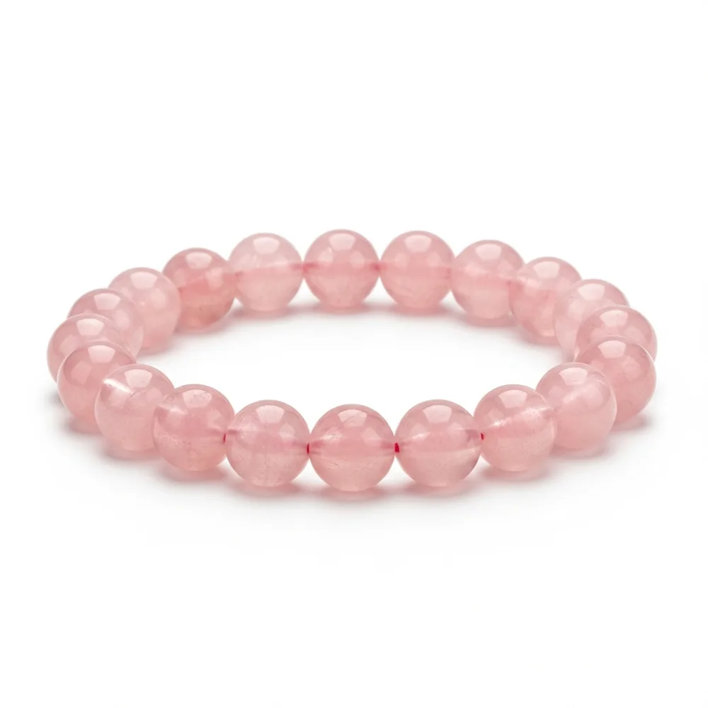 Rose Quartz Bead Bracelet — Bracelets